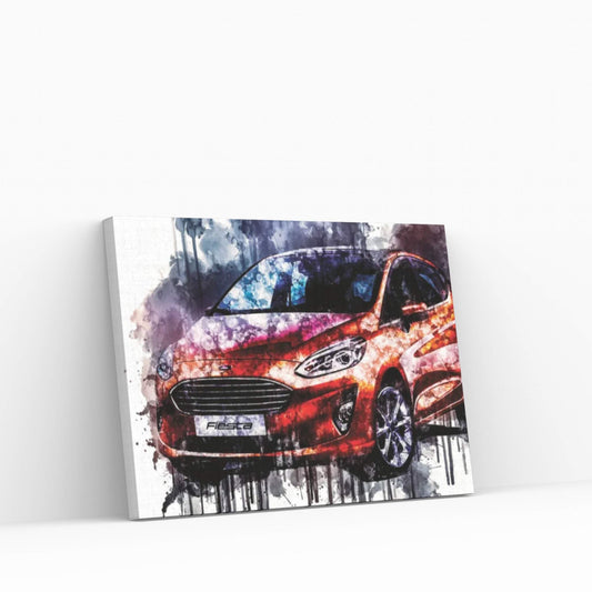 2017 Ford Fiesta Titanium Vehicle LXXVII Canvas Wall Art - Y Canvas