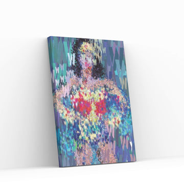 Superhero Type Art Wonder Woman Canvas Wall Art - Y Canvas