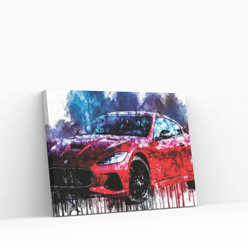 Car 2017 Maserati Granturismo MC Canvas Wall Art - Y Canvas