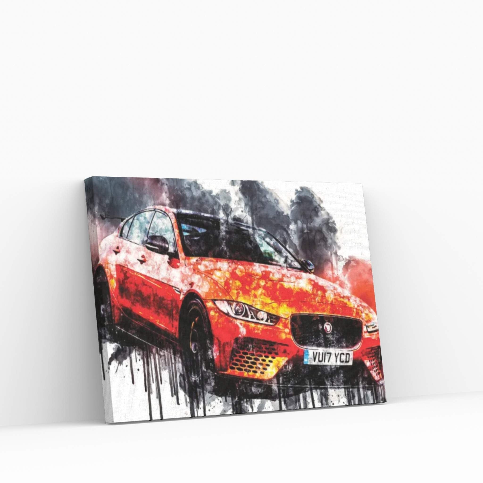 Car 2018 Jaguar XE SV Canvas Wall Art - Y Canvas