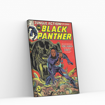 Black Panther Canvas Wall Art - Y Canvas