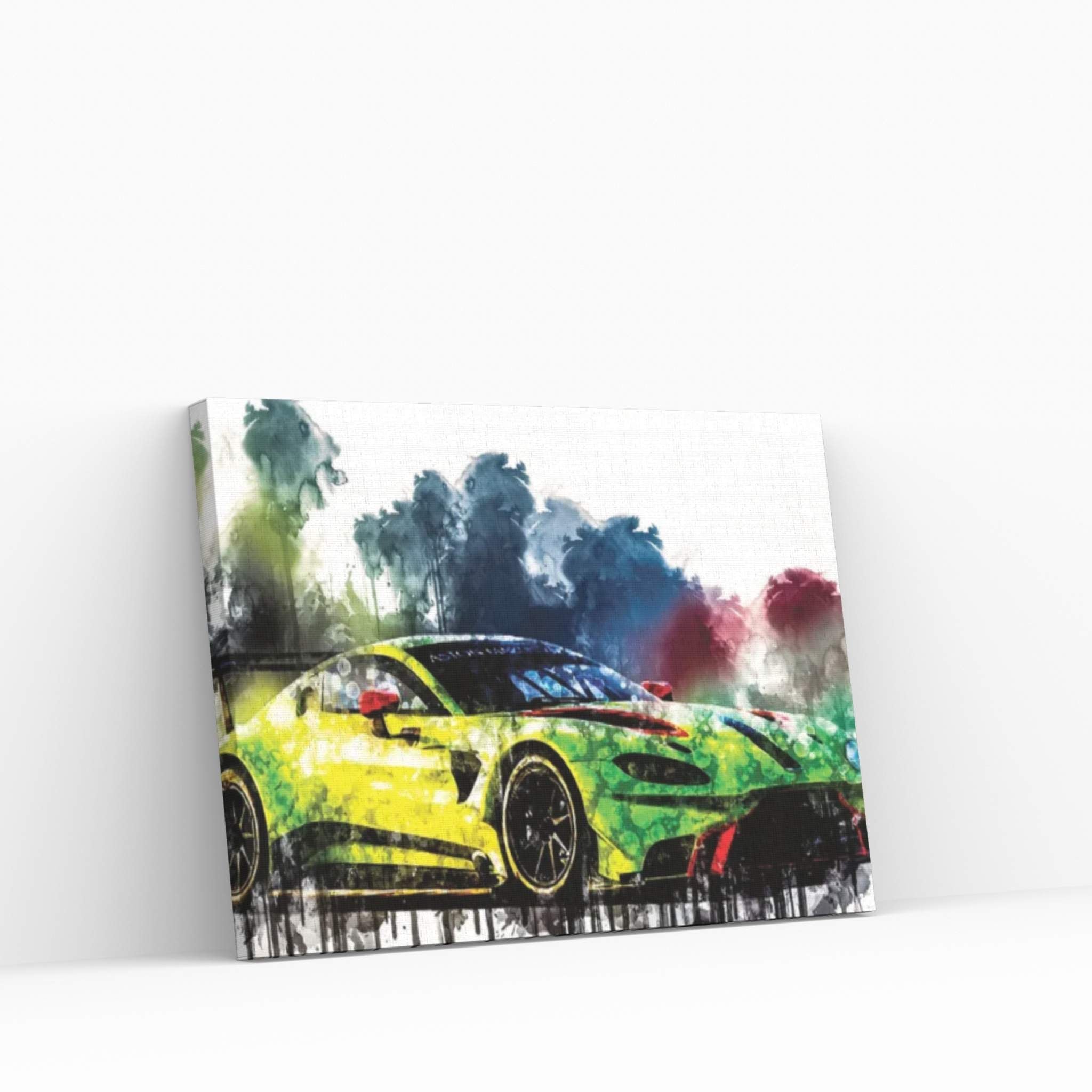 2018 Aston Martin Vantage GTE Vehicle CCCLXVIII Canvas Wall Art - Y Canvas