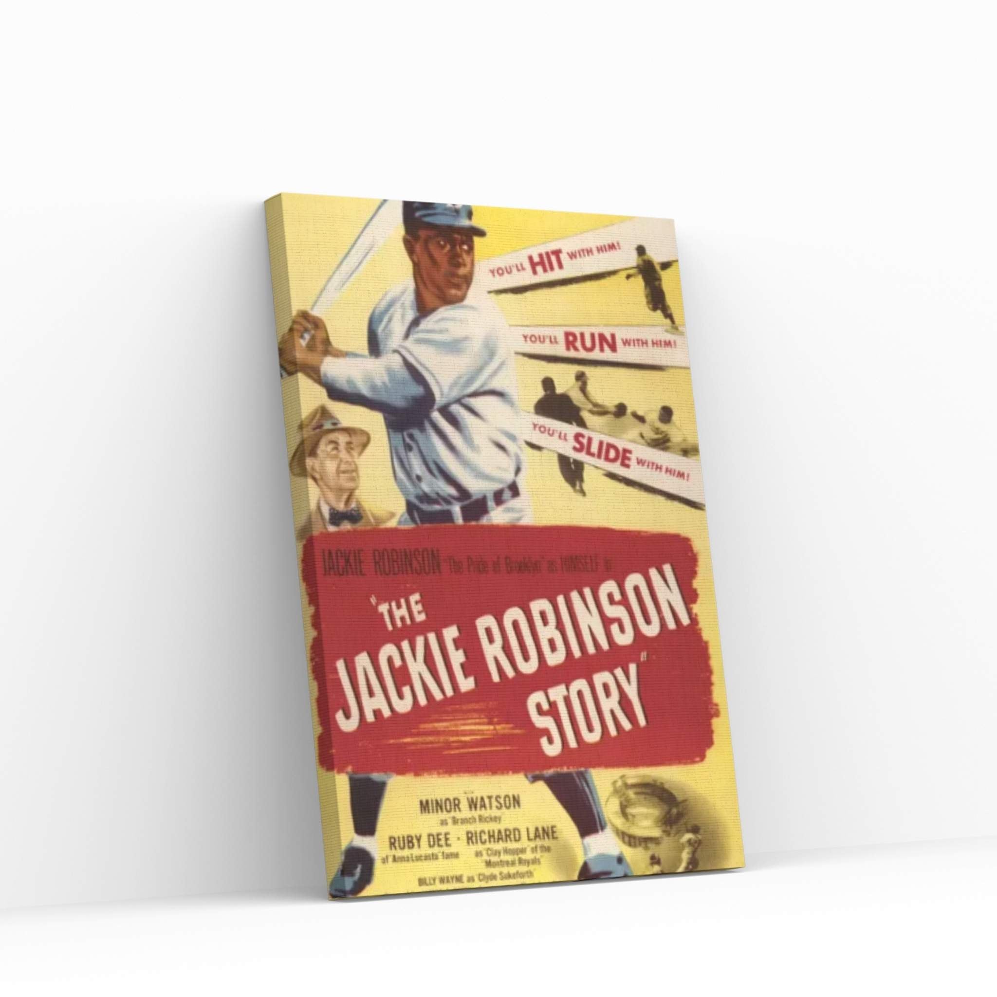 The Jackie Robinson Story Canvas Wall Art - Y Canvas