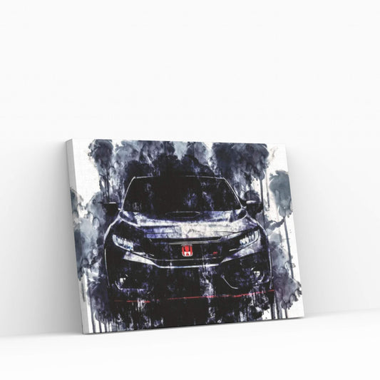 2017 Honda Civic Type R Canvas Wall Art - Y Canvas