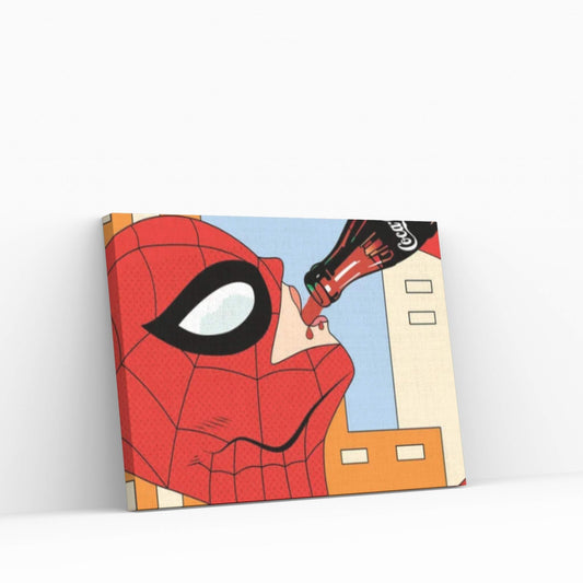 Spidey Soda Canvas Wall Art - Y Canvas