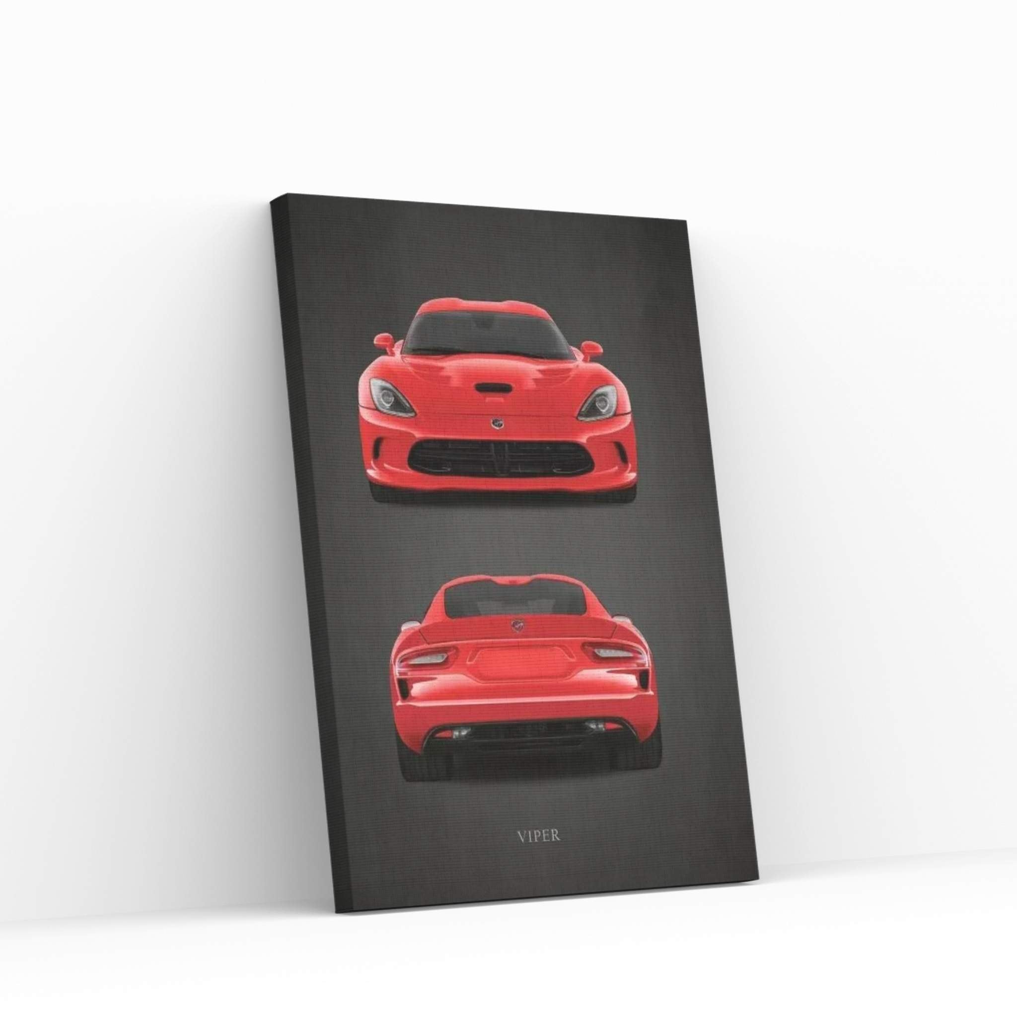 Dodge Viper Red Canvas Wall Art - Y Canvas