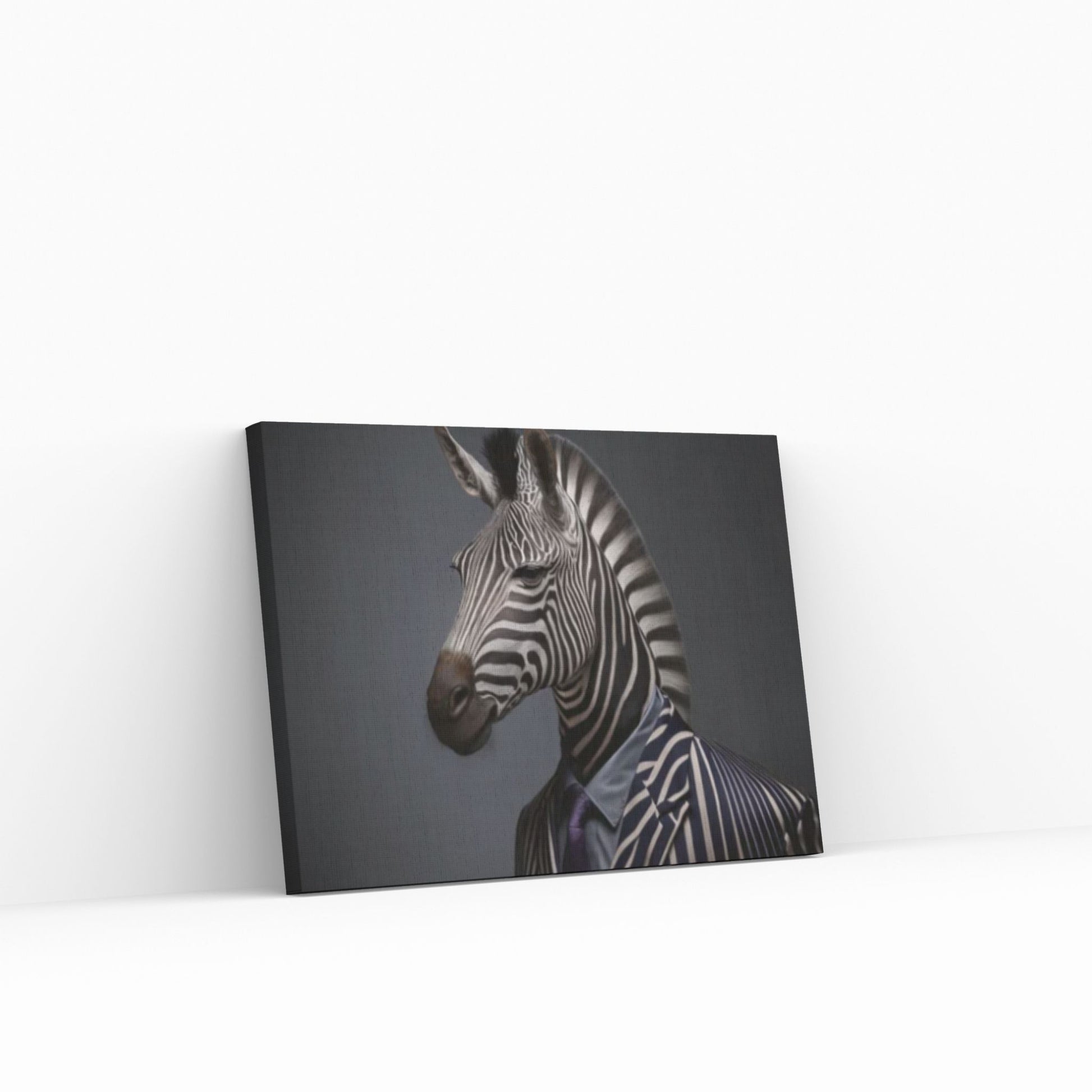 Abstract Animal Zebra Poster, Creative Animal Modeling Wall Art - Y Canvas