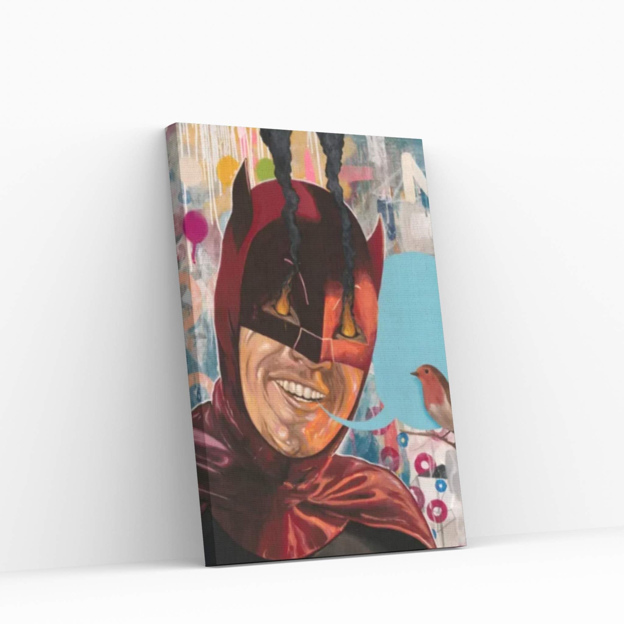 Caped Crusader Canvas Wall Art - Y Canvas