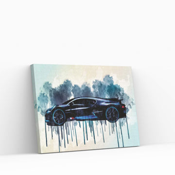 2019 Bugatti Divo Luxury Hypercar Canvas Wall Art - Y Canvas