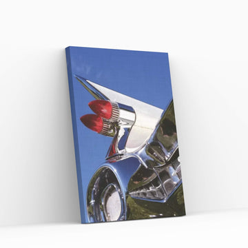 1950s Close-Up Of Fins And Taillights On Classic Car Canvas Wall Art - Y Canvas