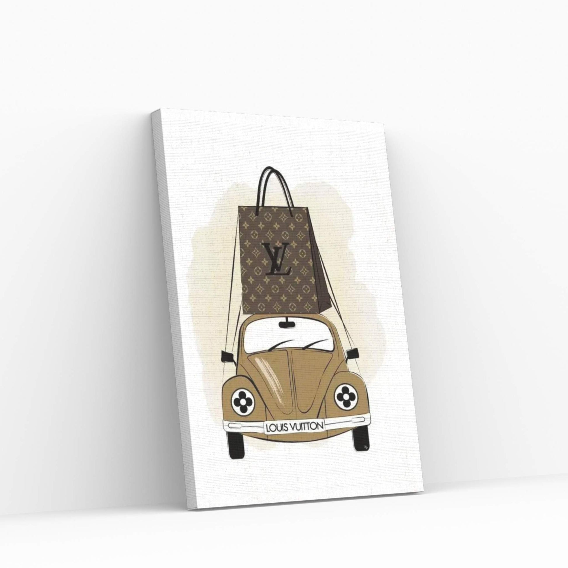 LV Car Canvas Wall Art - Y Canvas