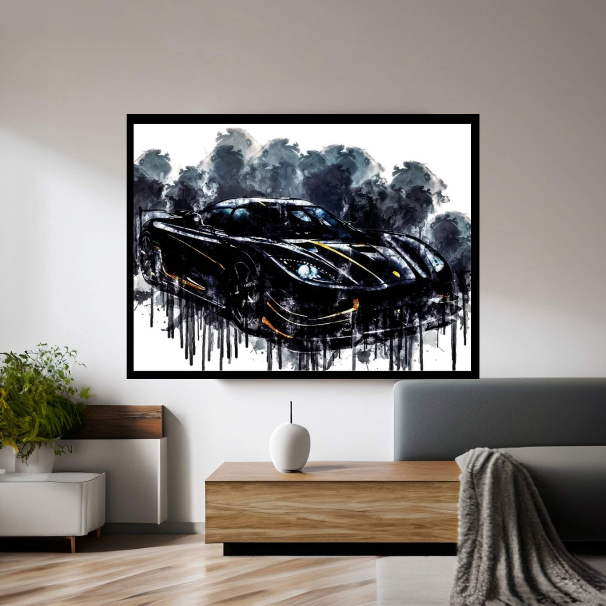 2017 Koenigsegg Agera RS Gryphon Vehicle CXIV Canvas Wall Art - Y Canvas