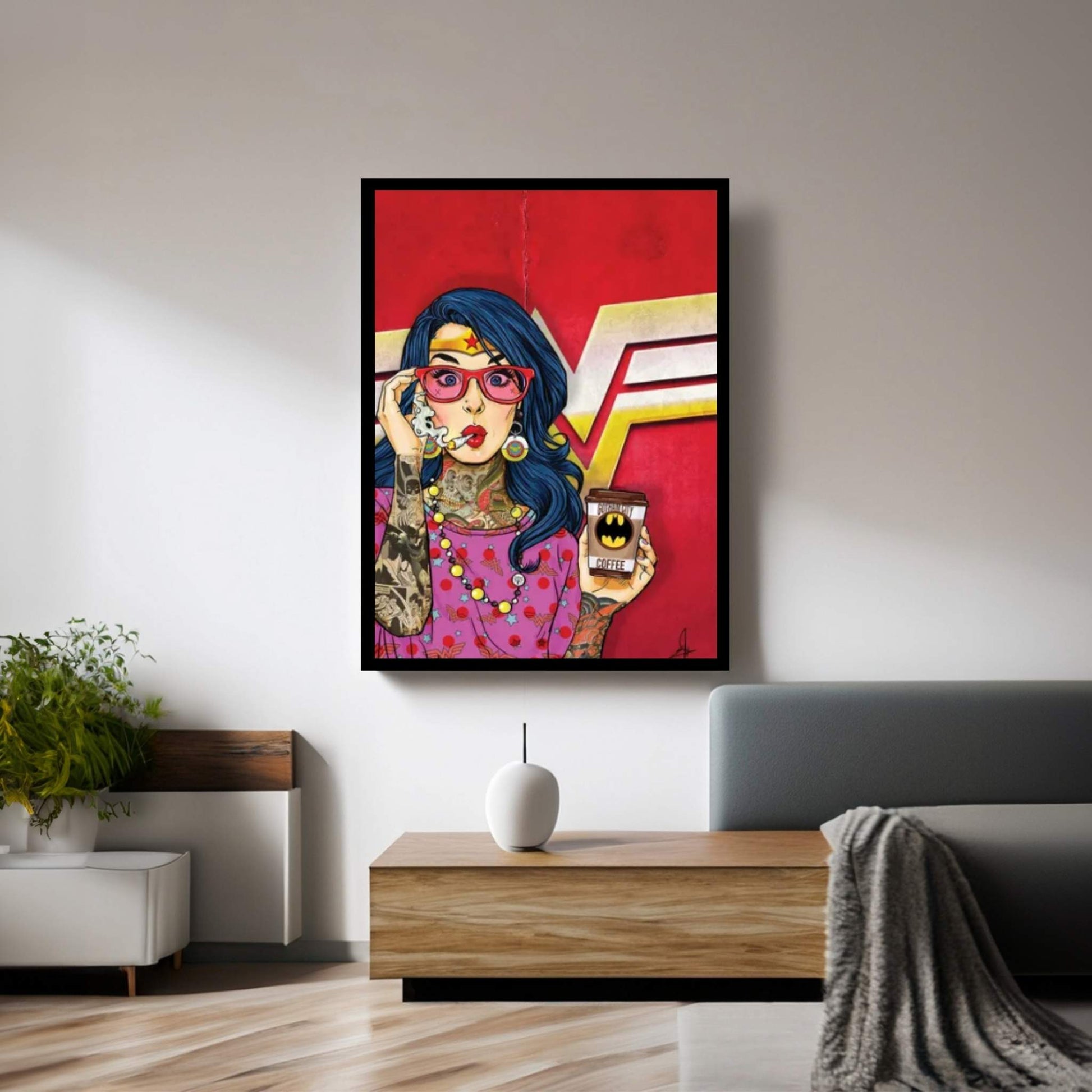 WW Retro Canvas Wall Art - Y Canvas