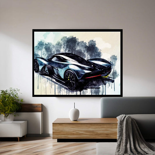 Aston Martin Am-Rb 001 2017 Red Bull Racing Racing Car Garage Hypercar Supercar Canvas Wall Art - Y Canvas