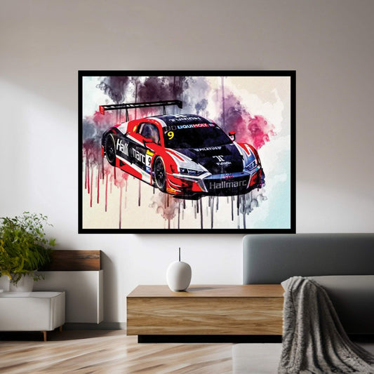 Audi R8 Lms 2020 24 Hours Of Le Mans 2020 Bathurst Canvas Wall Art - Y Canvas