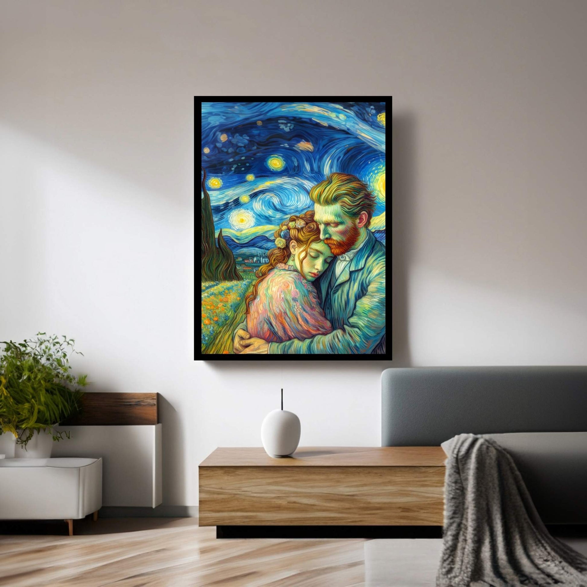 Van Gogh Love Reproduction Canvas Wall Art - Y Canvas