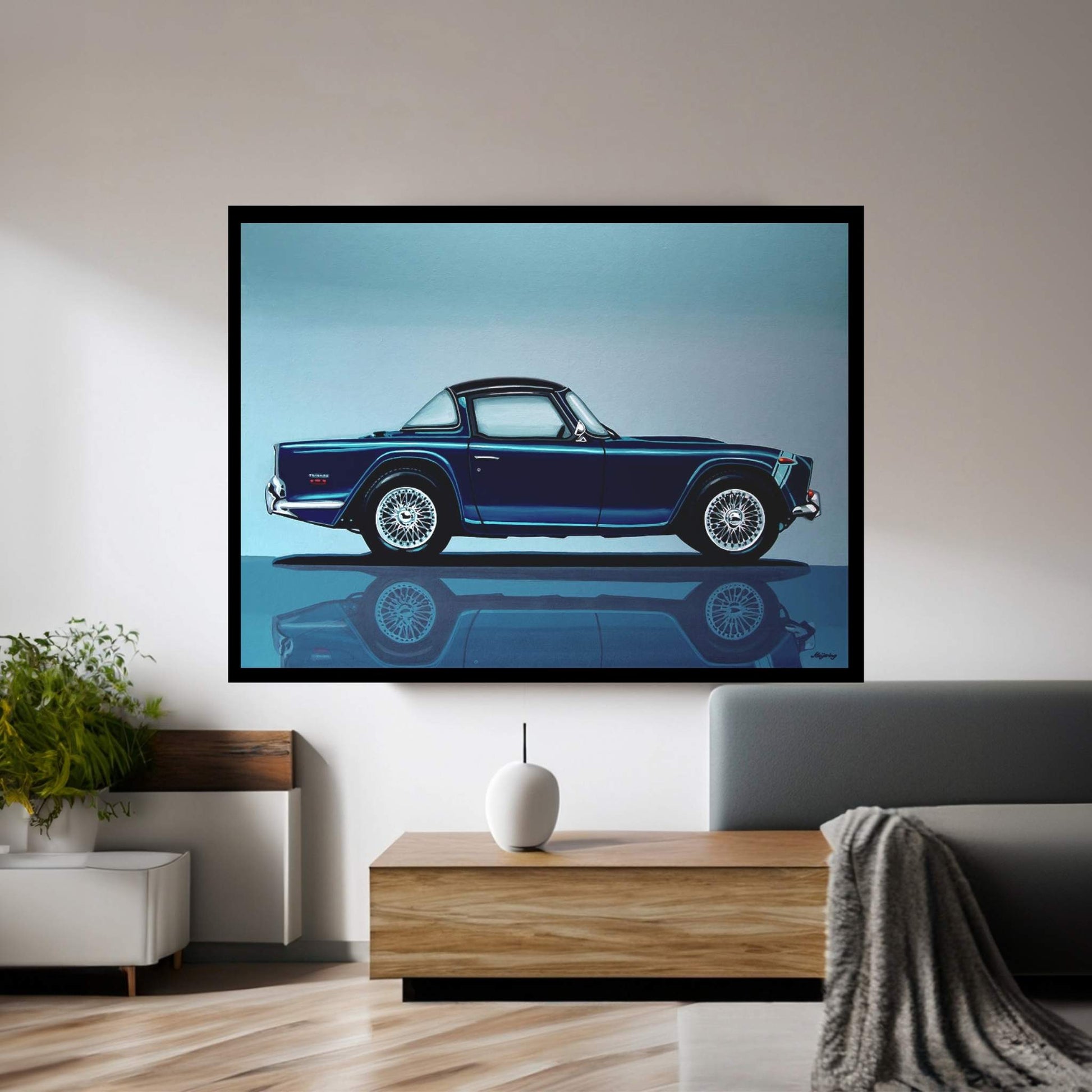 Triumph TR5 1968 Canvas Wall Art - Y Canvas