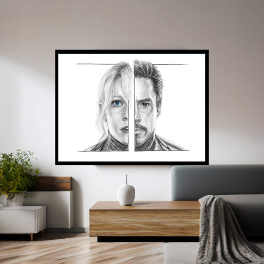 Pepper And Tony Canvas Wall Art - Y Canvas