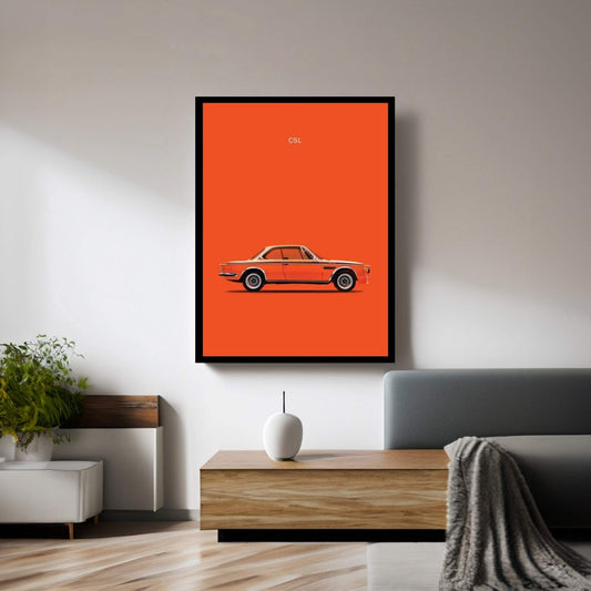 1972 BMW CSL Canvas Wall Art - Y Canvas