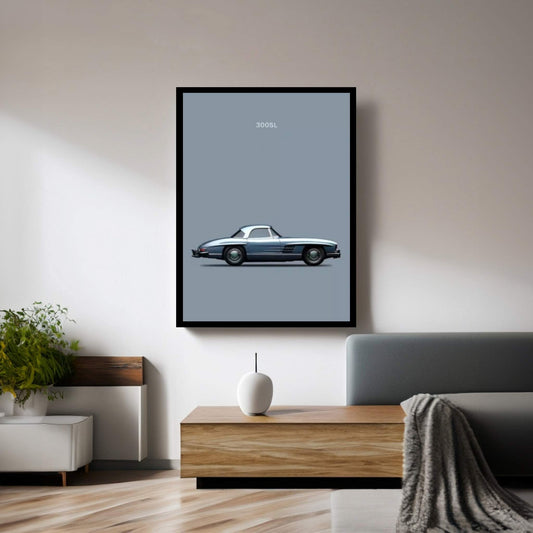 1960 Mercedes-Benz 300 SL Canvas Wall Art - Y Canvas