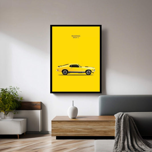 1970 Ford Mustang Mach 1 Canvas Wall Art - Y Canvas