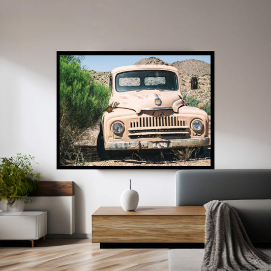 American West - Old Truck 66 Canvas Wall Art - Y Canvas