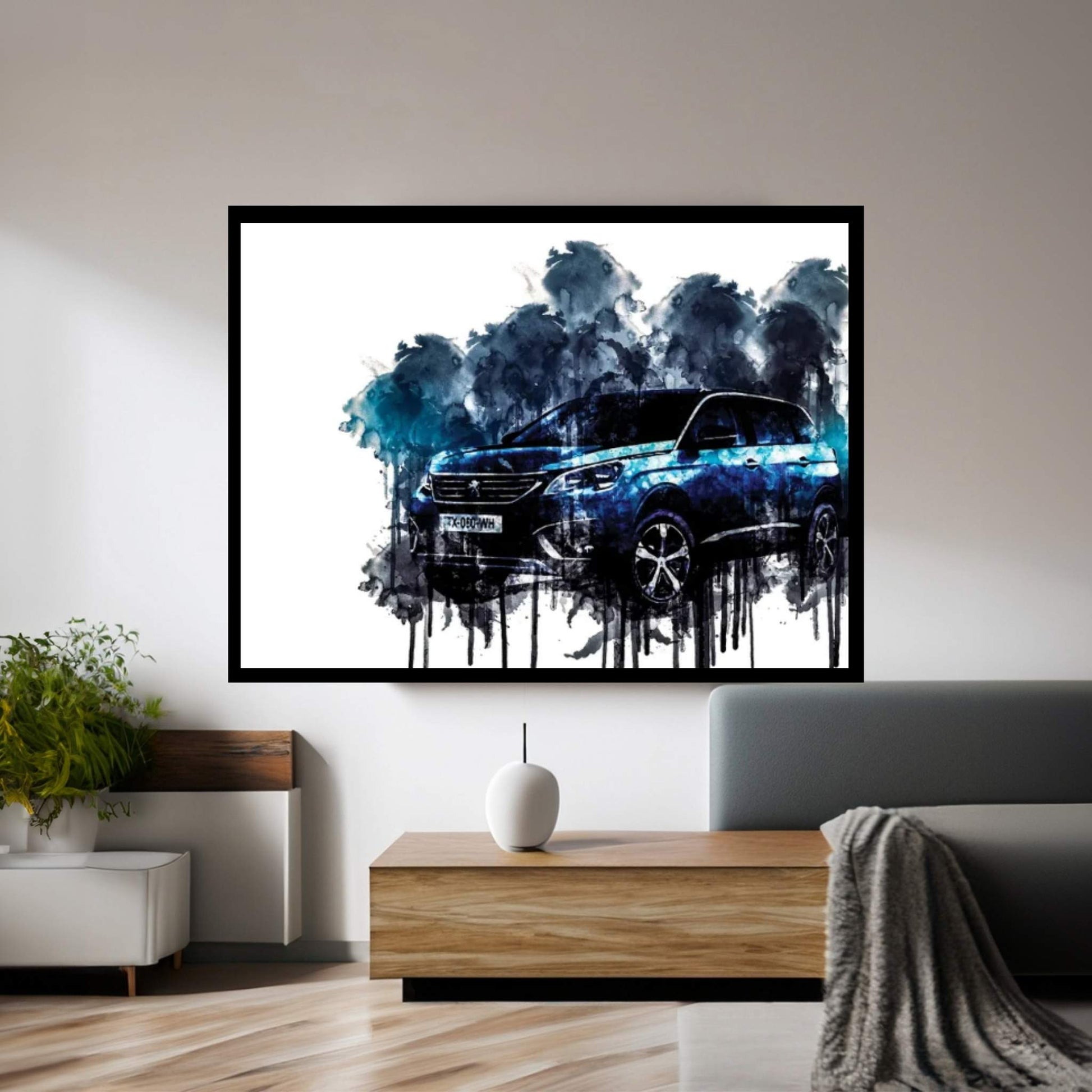 2017 Peugeot 5008 Vehicle CCLI Canvas Wall Art - Y Canvas