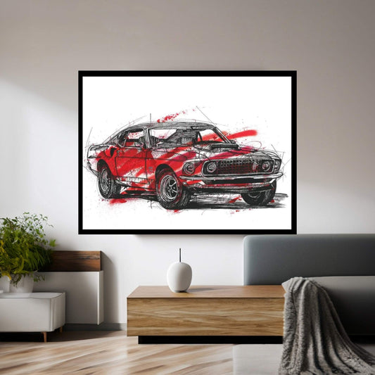 Mustang Boss 429 1970 Canvas Wall Art - Y Canvas