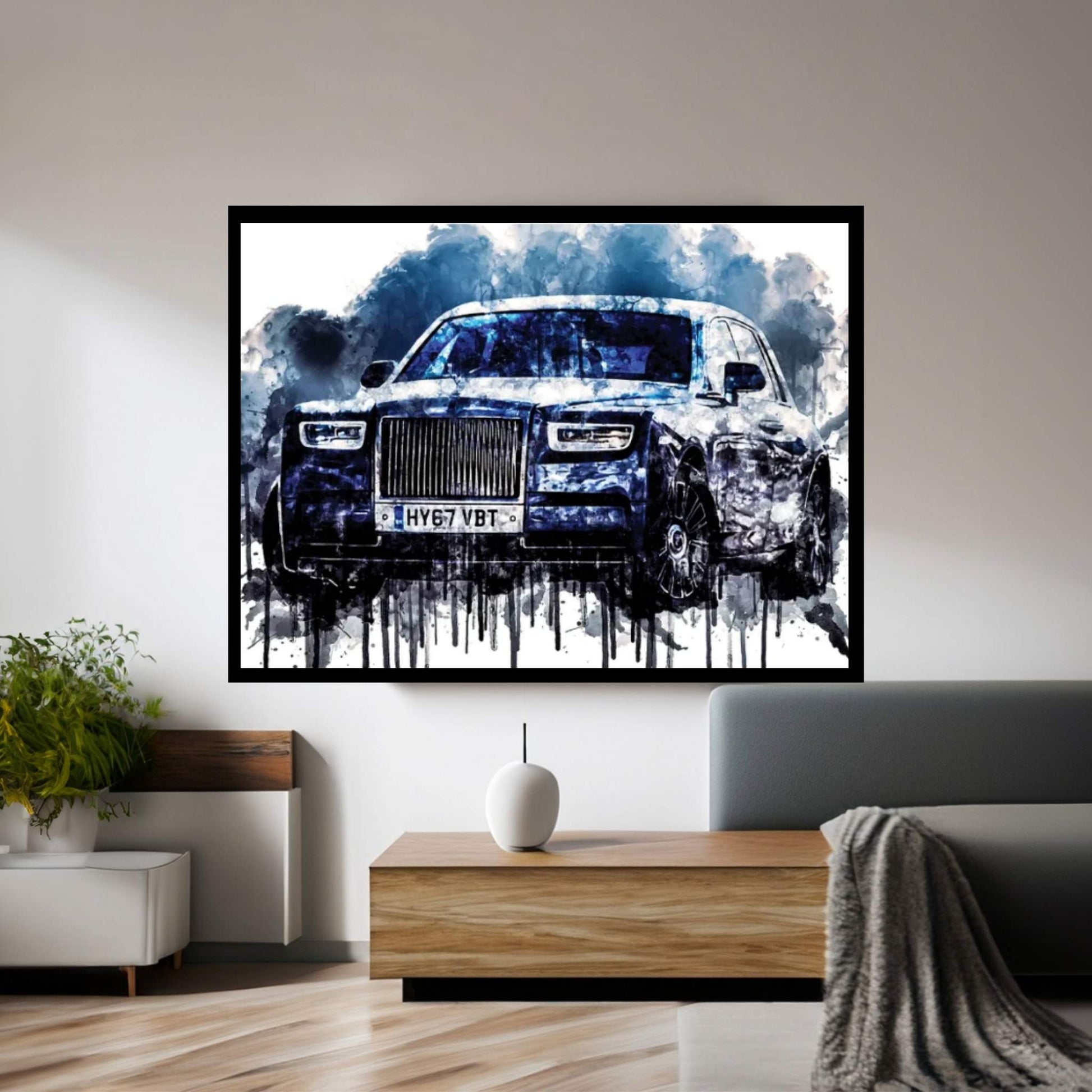 Car 2017 Rolls Royce Phantom Canvas Wall Art - Y Canvas