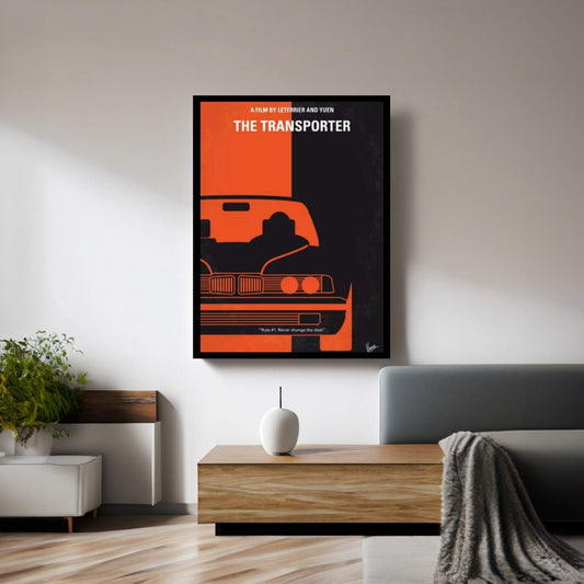 The Transporter Minimal Movie Poster Canvas Wall Art - Y Canvas