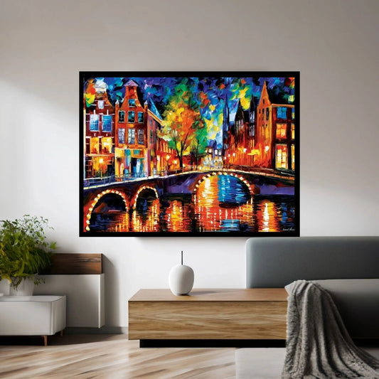 The Bridges Of Amsterdam Canvas Wall Art - Y Canvas