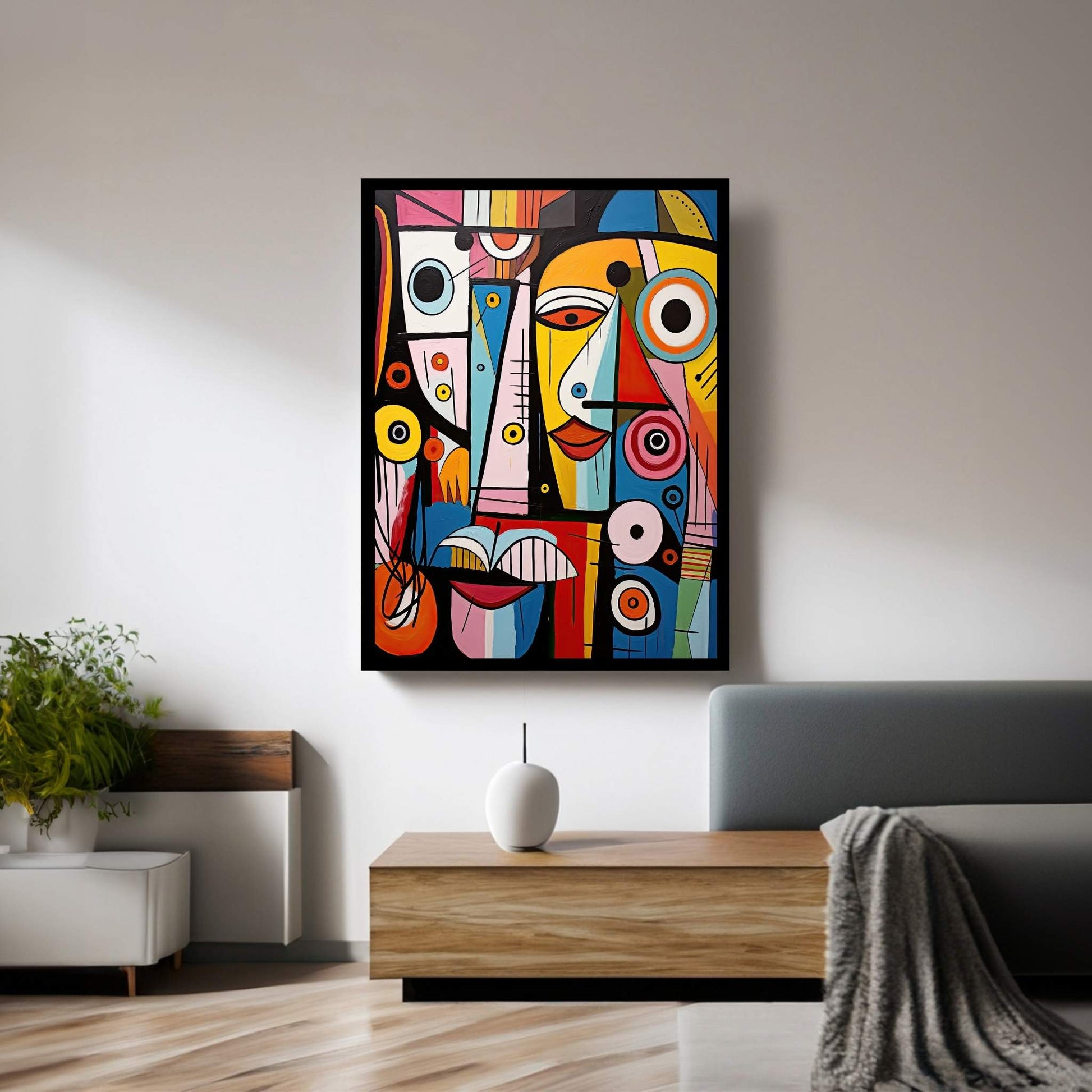 Picasso Abstract Modern Reproduction Canvas Wall Art - Y Canvas