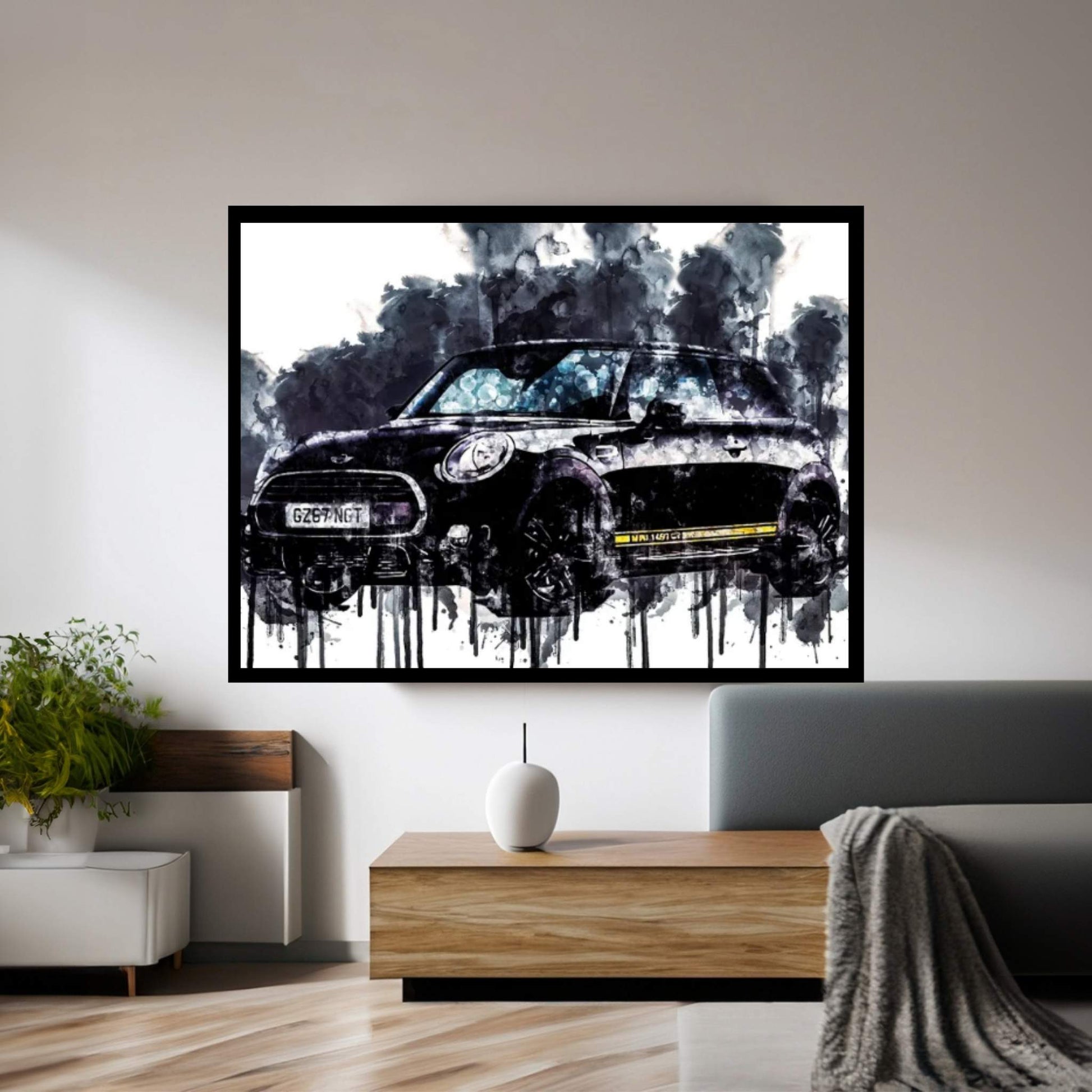 2017 Mini Cooper 1499 GT Vehicle CCXXI Canvas Wall Art - Y Canvas