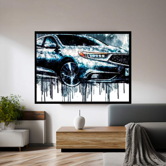 2018 Acura TLX Vehicle CCCXXXIII Canvas Wall Art - Y Canvas