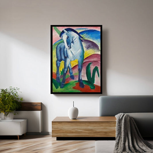 The Blue Horse Canvas Wall Art - Y Canvas