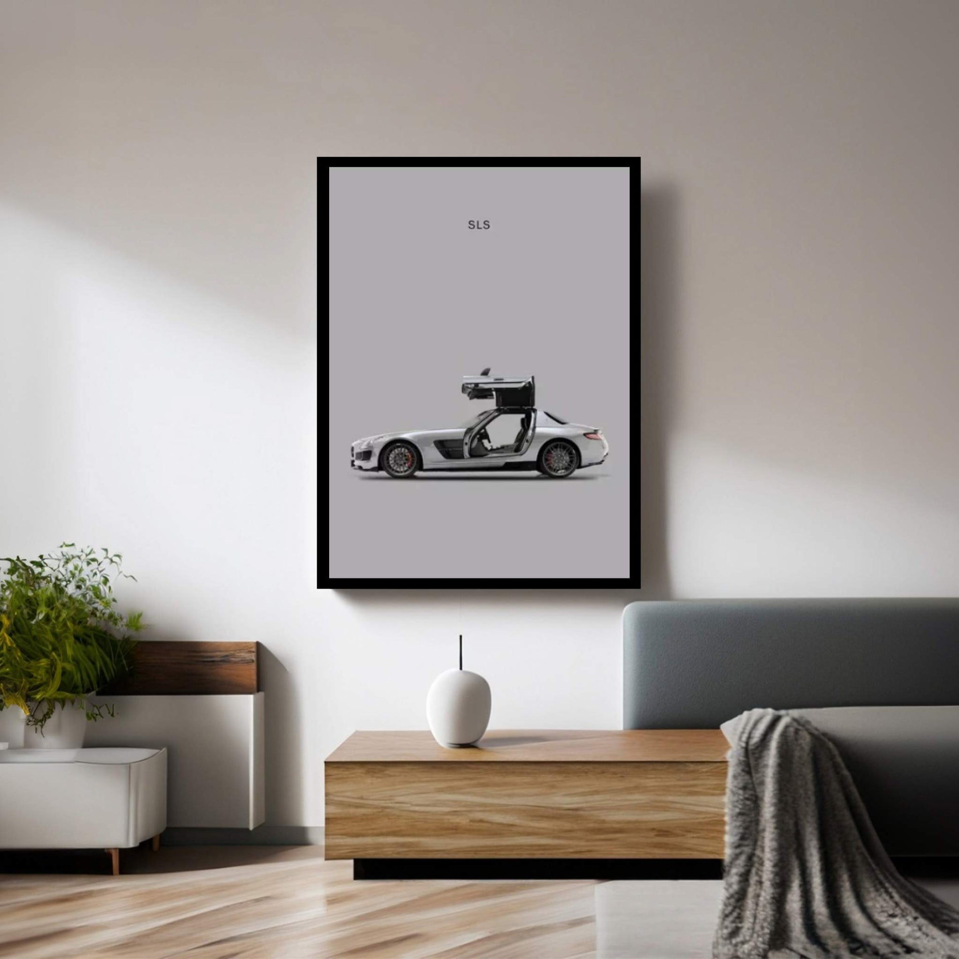 Mercedes-Benz SLS AMG Canvas Wall Art - Y Canvas