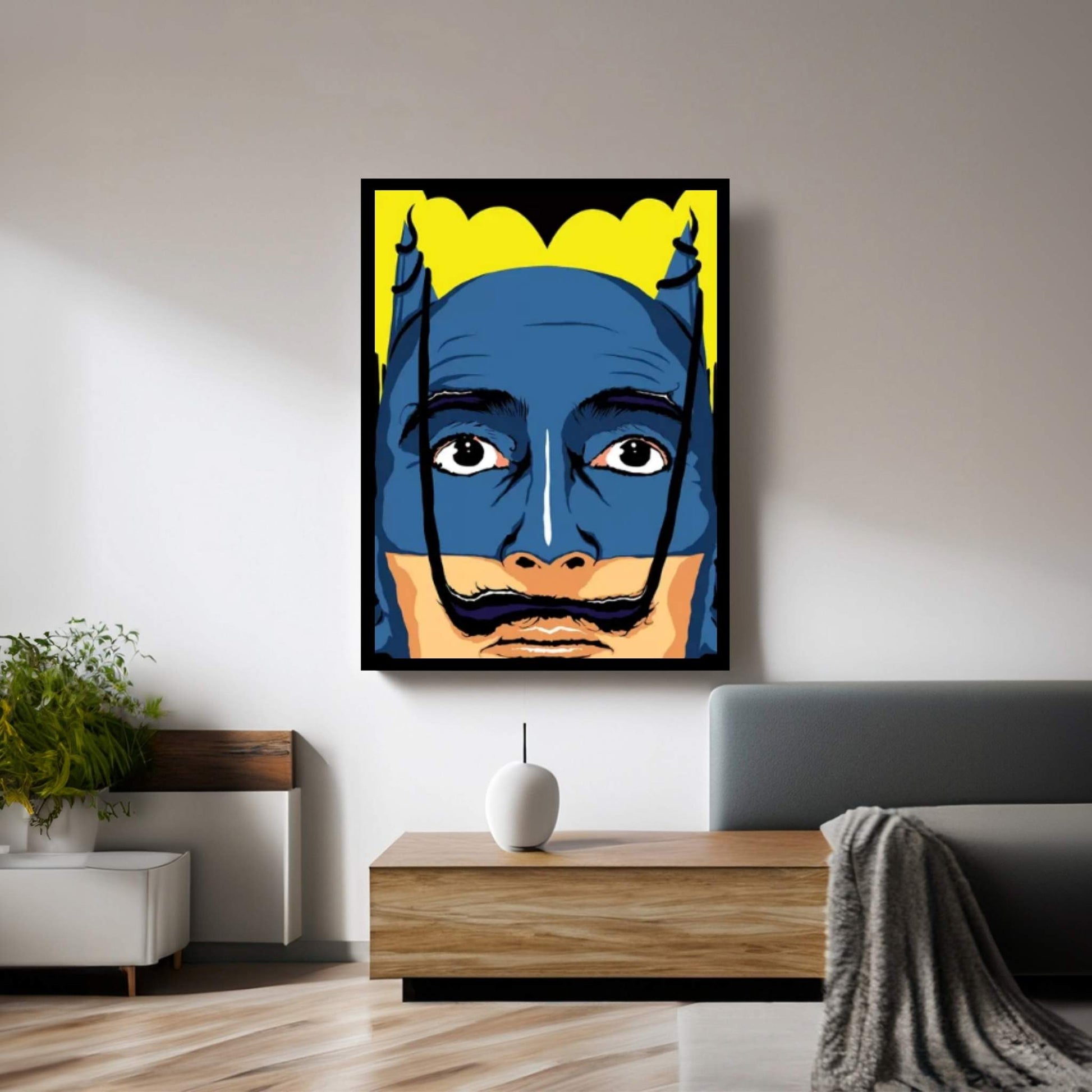 Dali Batman Batman Canvas Wall Art - Y Canvas