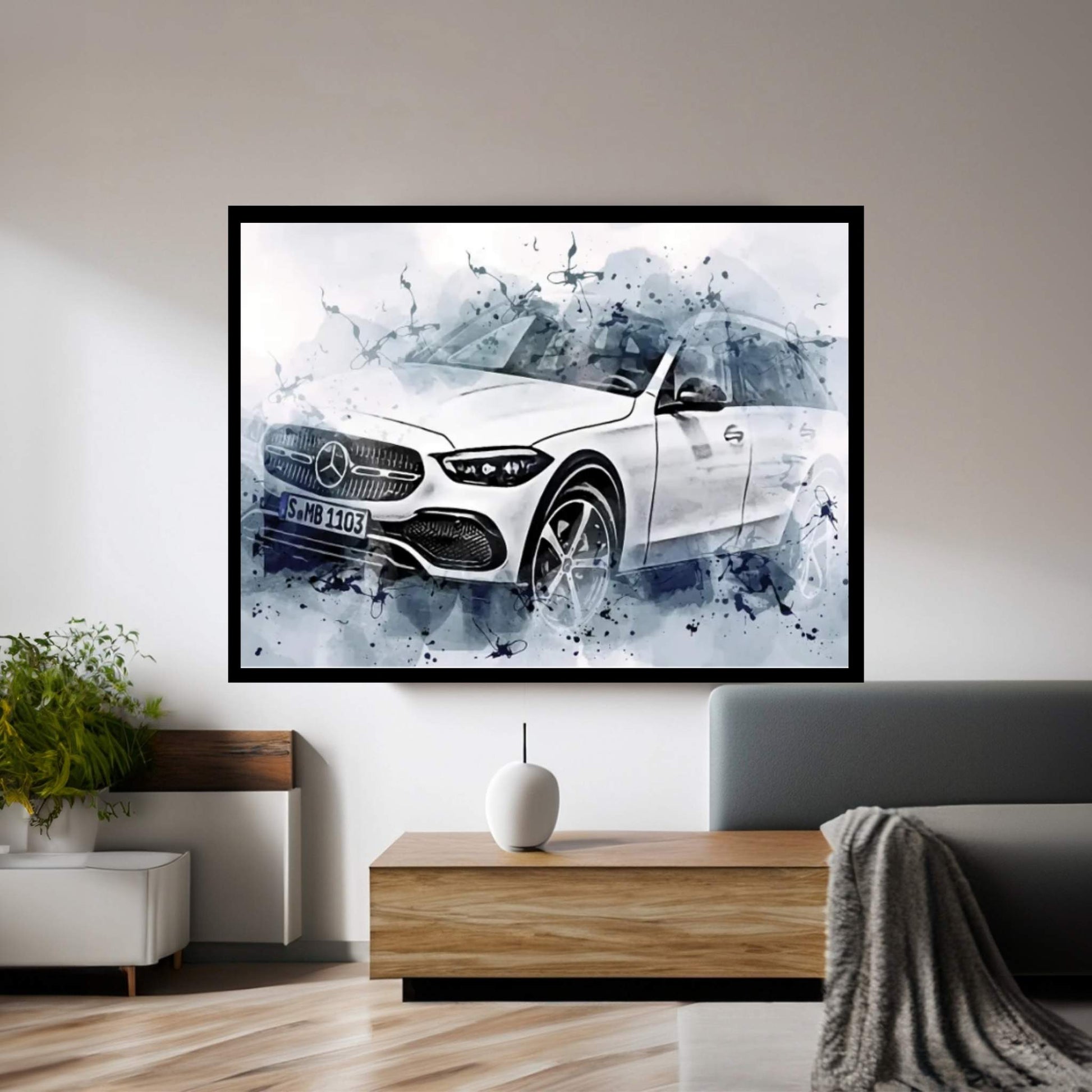 Mercedes-Benz C-Class W206 Exterior Canvas Wall Art - Y Canvas