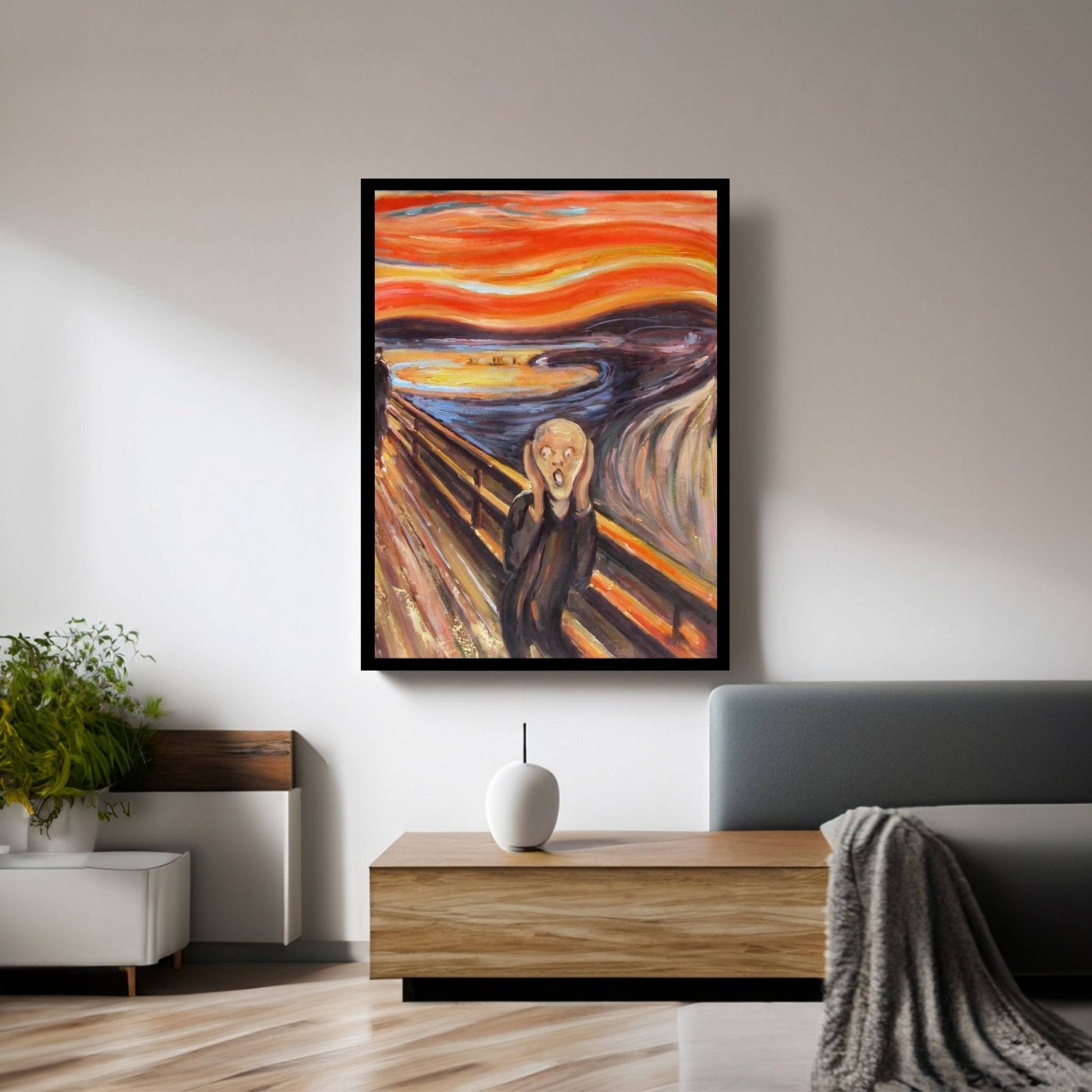 The Scream Canvas Wall Art - Y Canvas