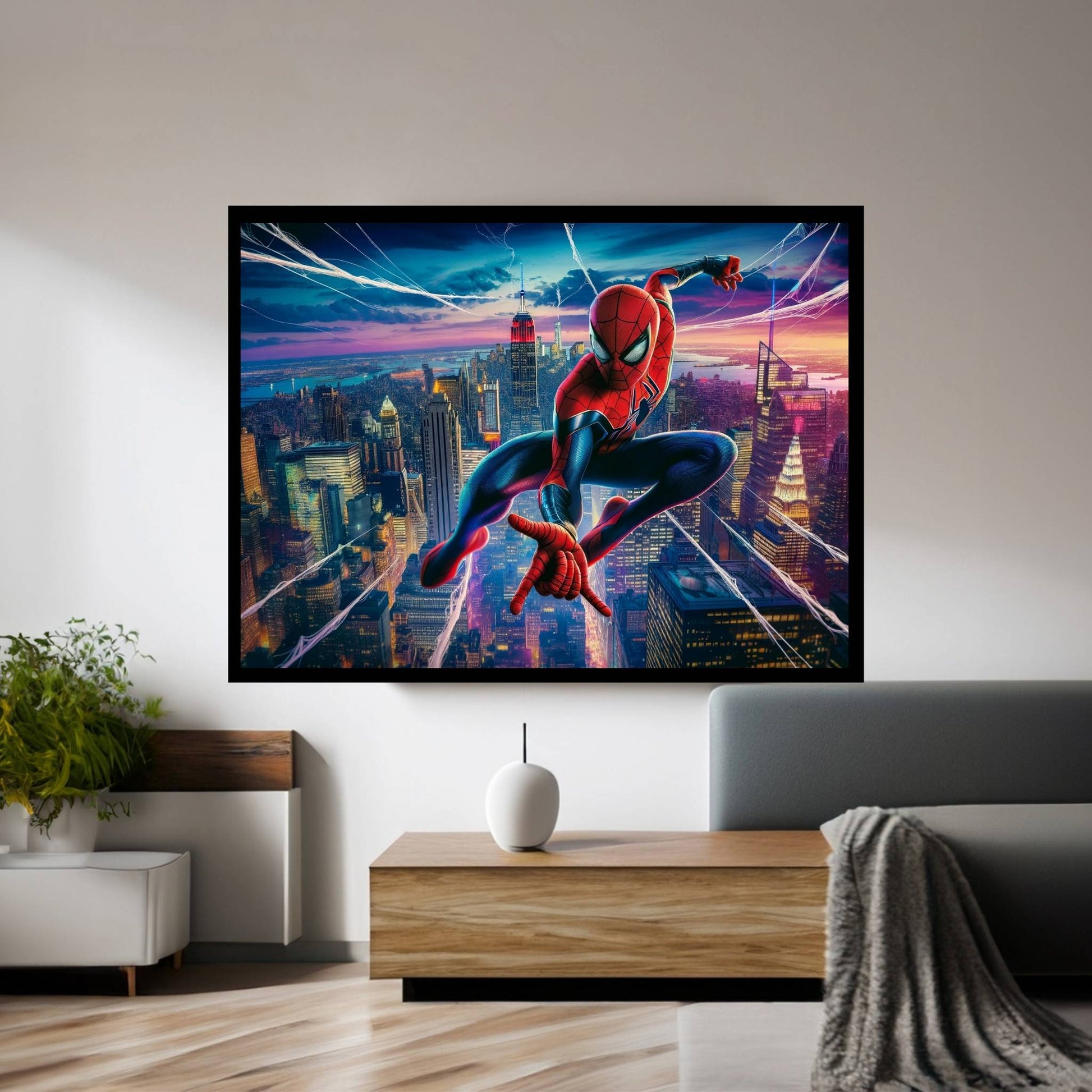 Spiderman Canvas Wall Art - Y Canvas