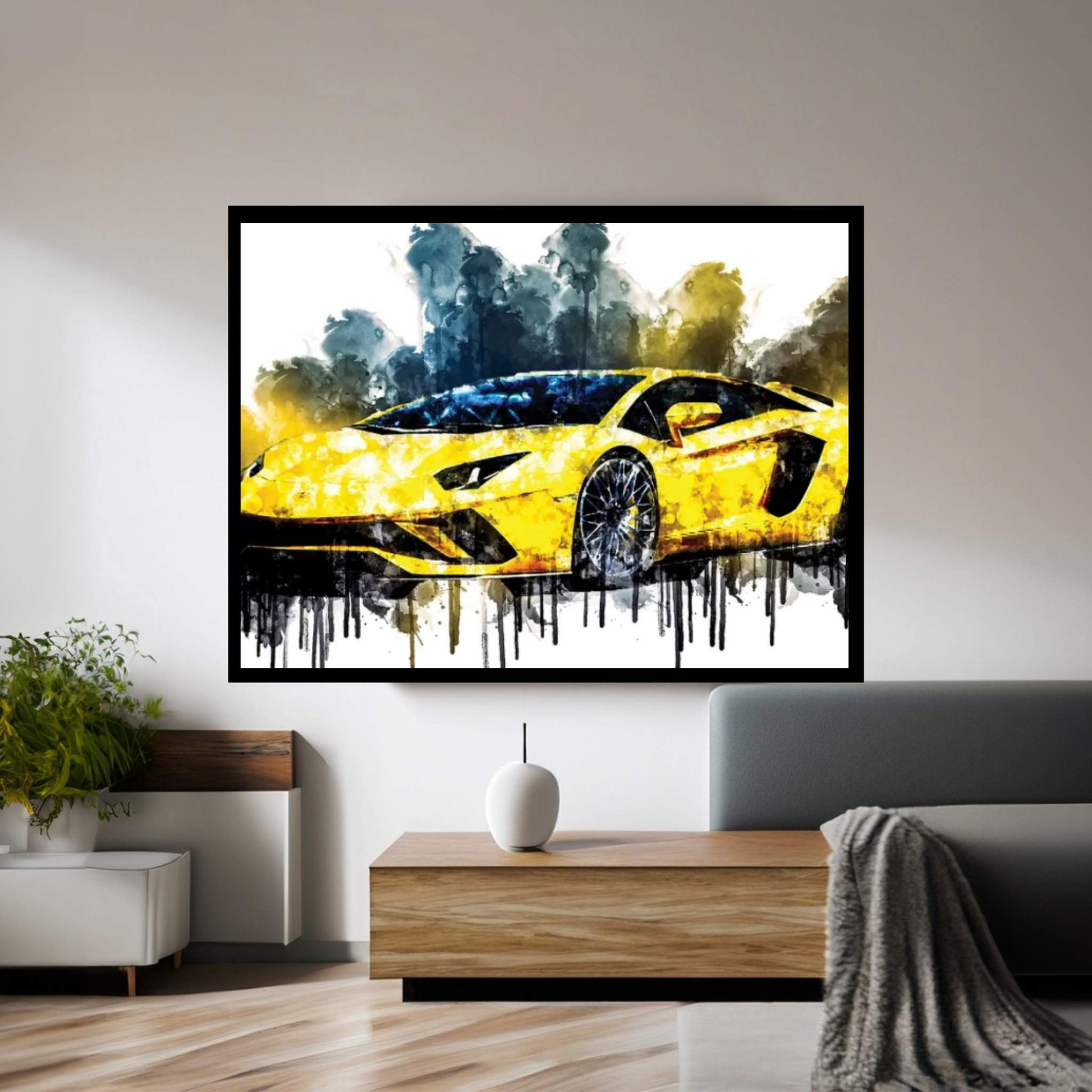 2017 Lamborghini Aventador S Vehicle CXVI Canvas Wall Art - Y Canvas