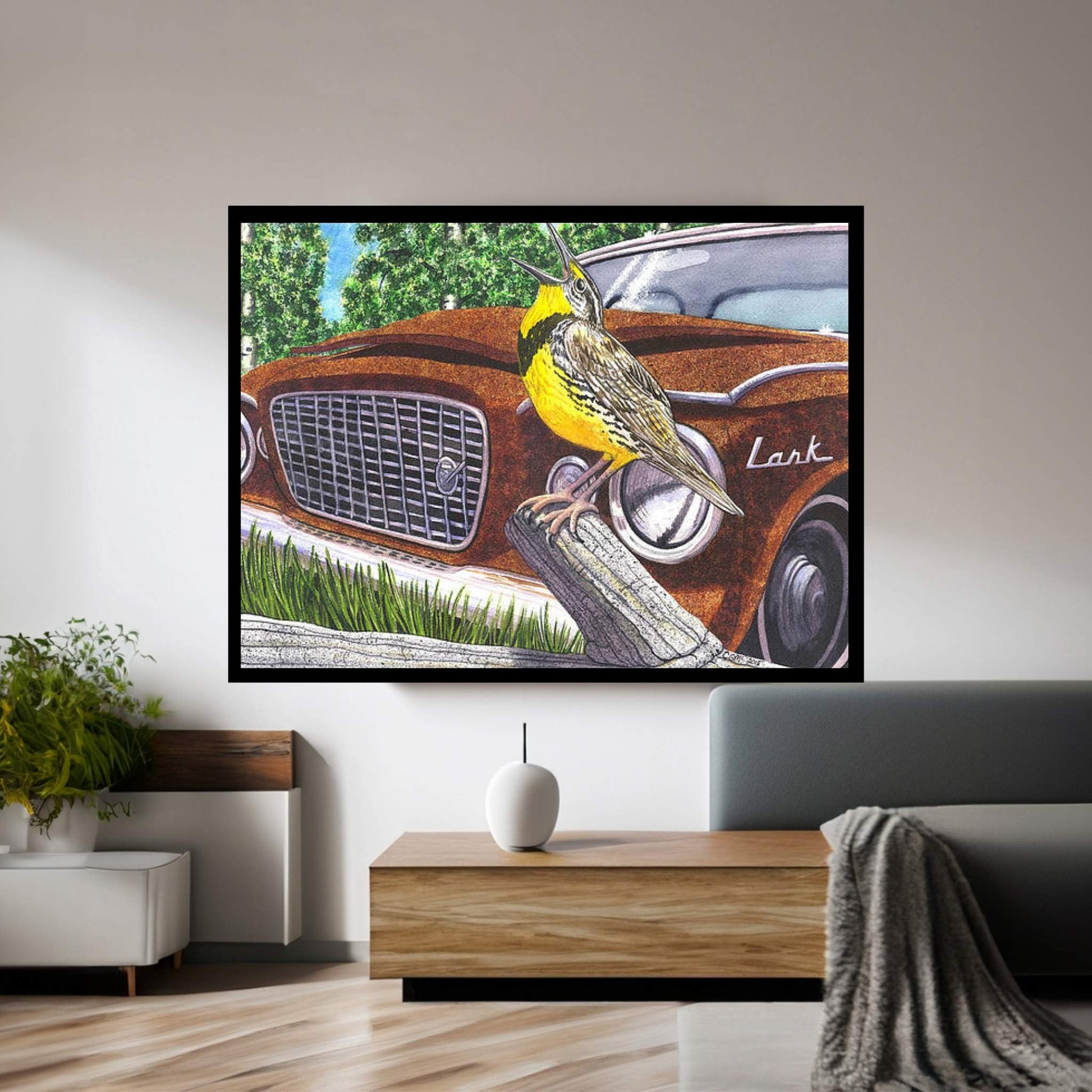 The Meadowlarks Canvas Wall Art - Y Canvas