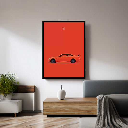 BMW M3 E92 GTS Canvas Wall Art - Y Canvas