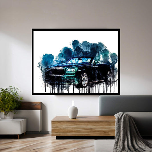 Rolls Royce Dawn Porto Cervo 2016 Canvas Wall Art - Y Canvas