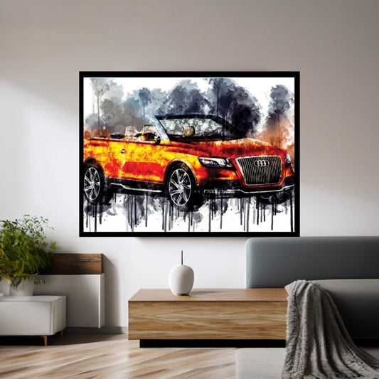 Car Audi Cross Cabriolet Quattro Canvas Wall Art - Y Canvas