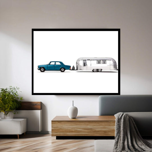 Airstream Car Canvas Wall Art - Y Canvas