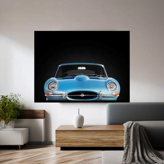 Jaguar E-Type Front Canvas Wall Art - Y Canvas