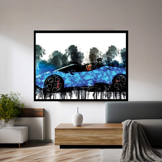 2017 OCT Tuning Lamborghini Huracan Vehicle CCXLV Canvas Wall Art - Y Canvas