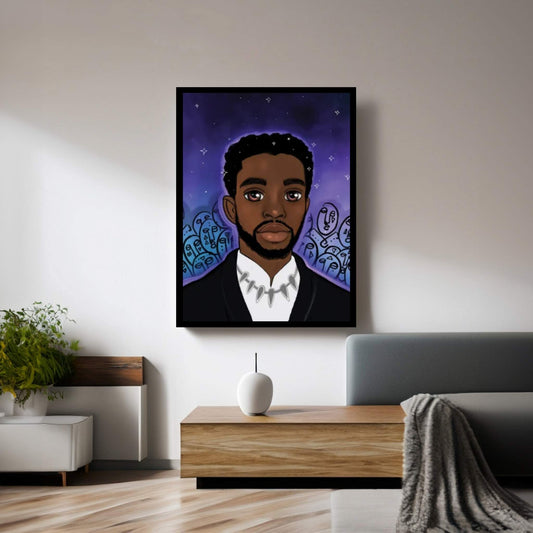 Black Panther Canvas Wall Art - Y Canvas