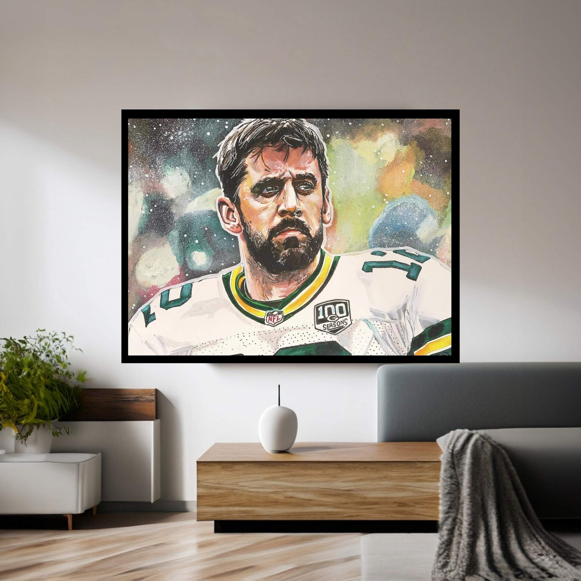 Aaron Rodgers 2019 Canvas Wall Art - Y Canvas